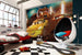 Komar Cars Dirt Track Papier Peint Intissé 350x250cm 7 bandes ambiance | Yourdecoration.fr