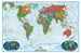Komar The World Blue Frame Papier Peint Intissé 200x130cm 4 bandes | Yourdecoration.fr