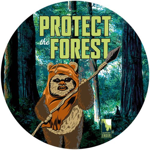 Komar Intisse Papier Peint Dd1 015 Star Wars Protect The Forest | Yourdecoration.fr