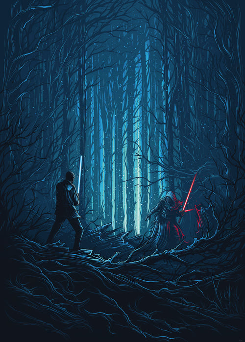 Komar Intisse Papier Peint Iadx4 003 Star Wars Wood Fight | Yourdecoration.fr