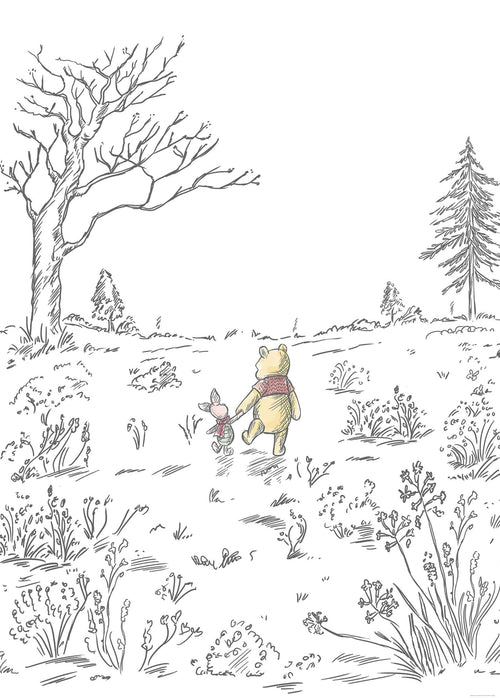 Komar Intisse Papier Peint Iadx4 043 Winnie Pooh Walk | Yourdecoration.fr