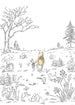 Komar Intisse Papier Peint Iadx4 043 Winnie Pooh Walk | Yourdecoration.fr