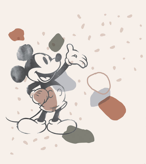 Komar Intisse Papier Peint Iadx5 045 Mickey Organic Shapes | Yourdecoration.fr