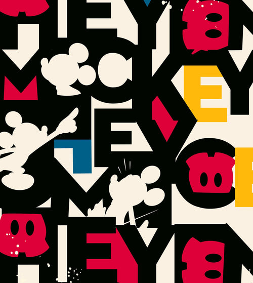 Komar Intisse Papier Peint Iadx5 054 Mickey Mixup | Yourdecoration.fr