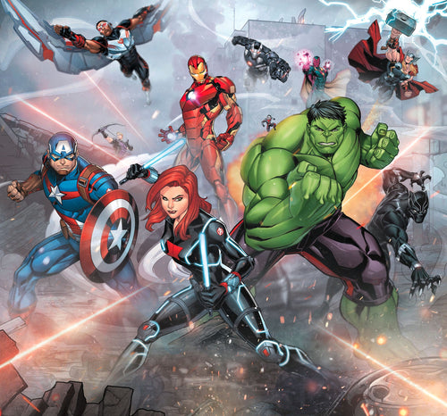 Komar Intisse Papier Peint Iadx6 074 Avengers Street Revenge | Yourdecoration.fr