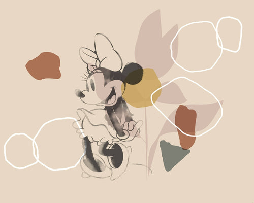 Komar Intisse Papier Peint Iadx7 047 Minnie Soft Shapes | Yourdecoration.fr