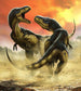 Komar Intisse Papier Peint Iangx5 006 Albertosauruses Fight | Yourdecoration.fr