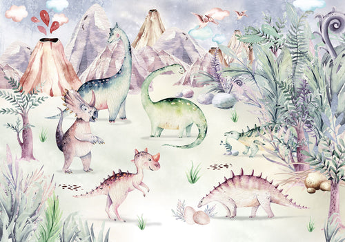 Komar Intisse Papier Peint Iax8 0037 Dino Playground | Yourdecoration.fr
