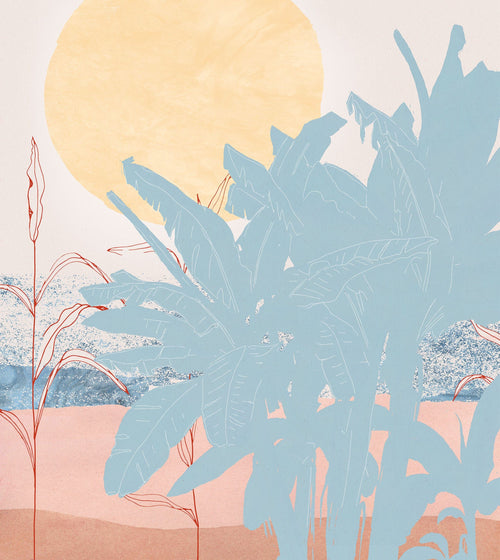Komar Intisse Papier Peint Inx5 019 Banana Leaves | Yourdecoration.fr