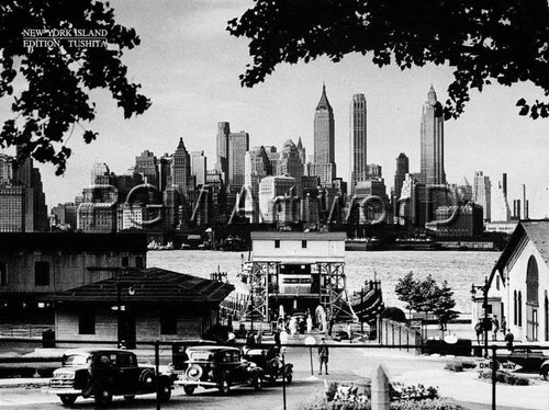 Liby New York Island affiche art 80x60cm | Yourdecoration.fr