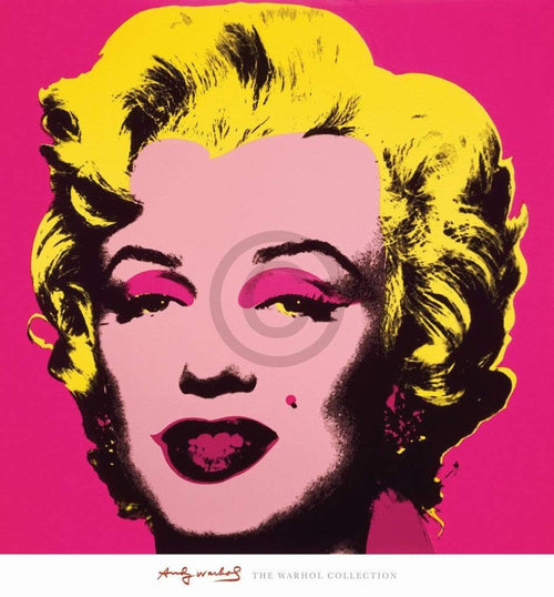 Andy Warhol Marilyn MonroeHot Pink affiche art 65x70cm | Yourdecoration.fr