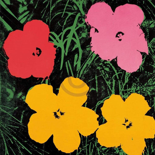 Andy Warhol Flowers C. 1964 affiche art 60x60cm | Yourdecoration.fr