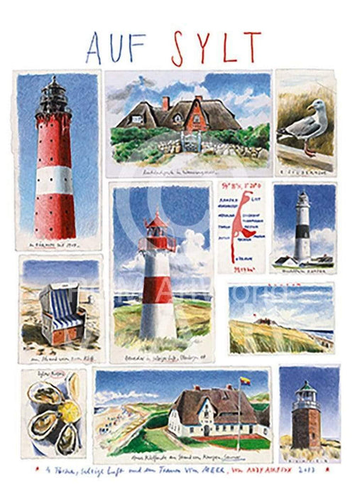 Andy Airfix Auf Sylt affiche art 50x70cm | Yourdecoration.fr