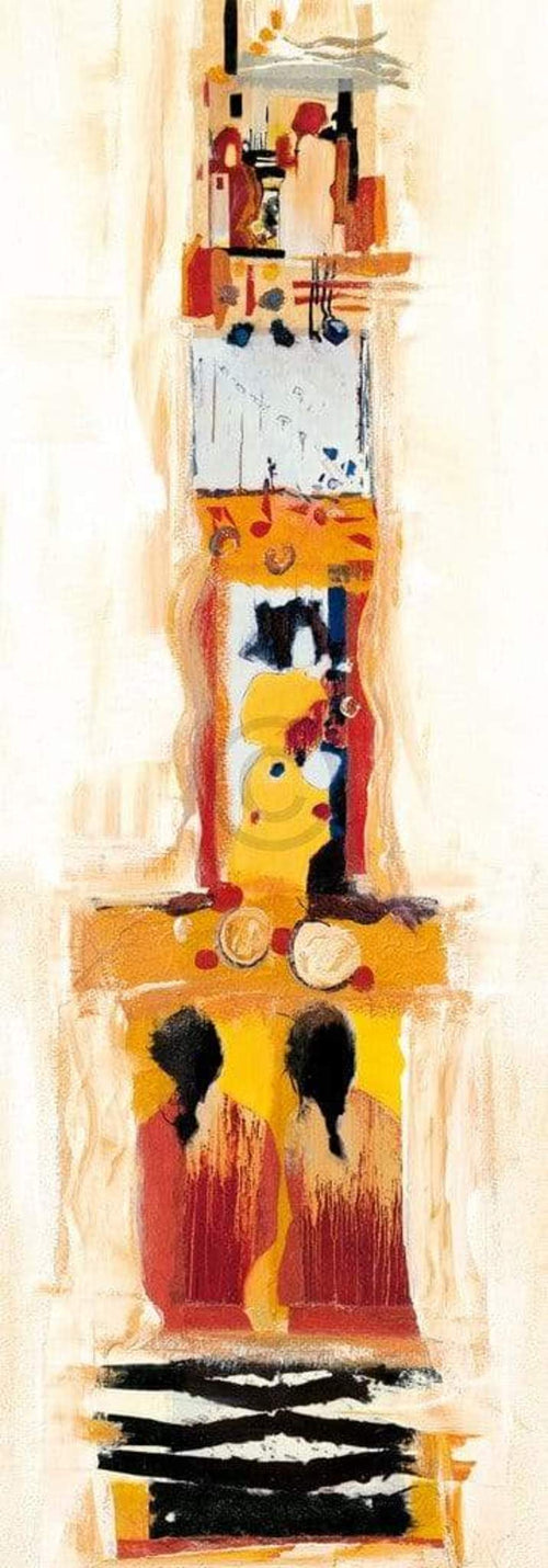 Celina Bonciani Begegnungen II affiche art 35x100cm | Yourdecoration.fr