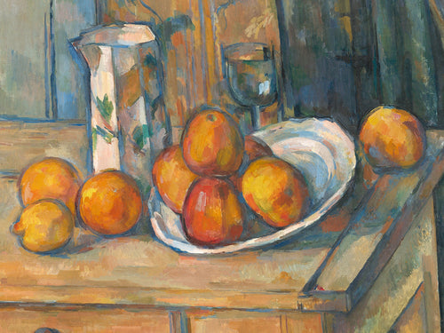 Paul Cézanne Bricco, bicchiere e piatto affiche art 80x60cm | Yourdecoration.fr