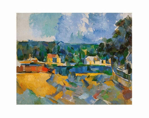Paul Cézanne Uferlandschaft affiche art 71x56cm | Yourdecoration.fr