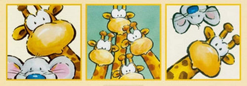 Jean Paul Courtsey Funny Friends IV affiche art 95x33cm | Yourdecoration.fr