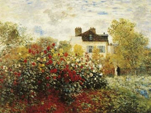 Claude Monet The Artist's Garden affiche art 80x60cm | Yourdecoration.fr
