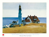 Edward Hopper  Lighthouse and Buildings affiche art 80x60cm | Yourdecoration.fr