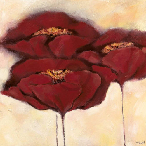 Elena Filatov  Mohn in Milch I affiche art 70x70cm | Yourdecoration.fr