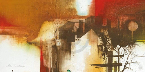 Gottfried Renz Altes Landhaus affiche art 100x50cm | Yourdecoration.fr