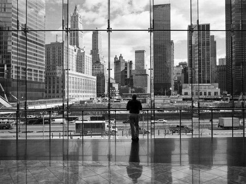 Henri Silberman Looking at Ground Zero affiche art 80x60cm | Yourdecoration.fr