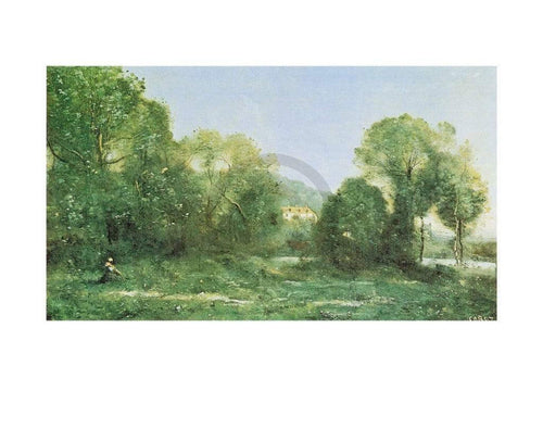 J.B.C. Corot Etang à ville d'Avray affiche art 30x24cm | Yourdecoration.fr