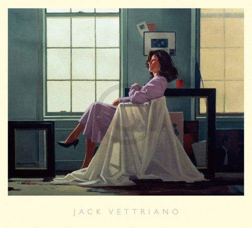 Jack Vettriano Winter Light and Lavender affiche art 76x68cm | Yourdecoration.fr
