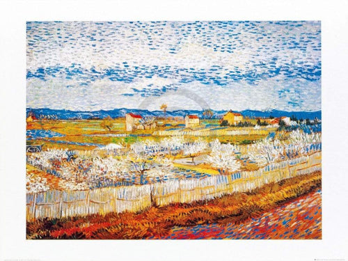 Vincent Van Gogh Pesco in fiore affiche art 80x60cm | Yourdecoration.fr