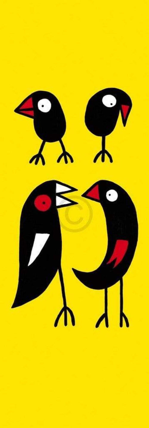 Birdman Hans Lan Let's talk about it affiche art 35x100cm | Yourdecoration.fr