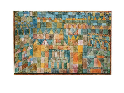 Paul Klee Quartiere affiche art 80x60cm | Yourdecoration.fr