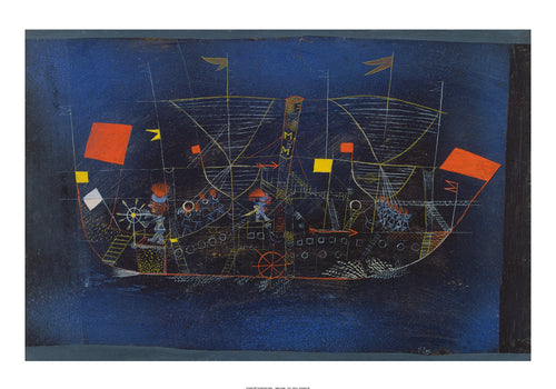 Paul Klee Abenteuerschiff affiche art 100x70cm | Yourdecoration.fr