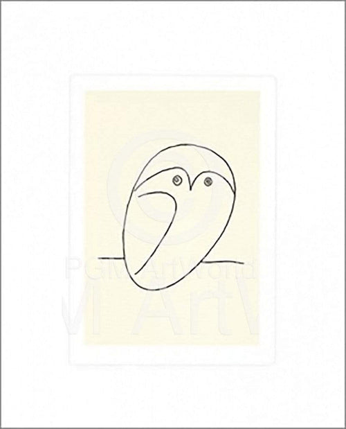 Pablo Picasso Le Hibou affiche art 50x60cm | Yourdecoration.fr