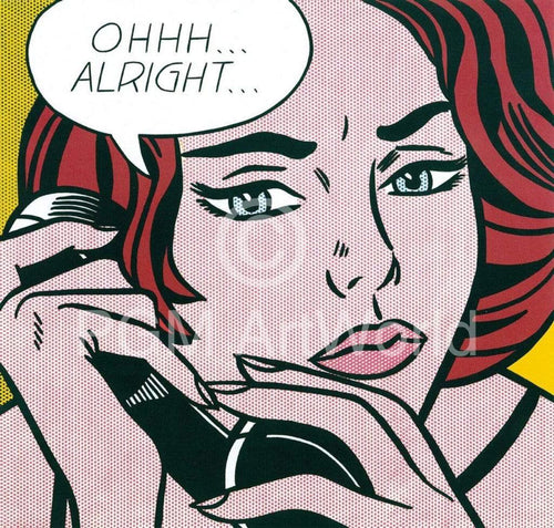Roy Lichtenstein Oh Alright affiche art 35.5x28cm | Yourdecoration.fr