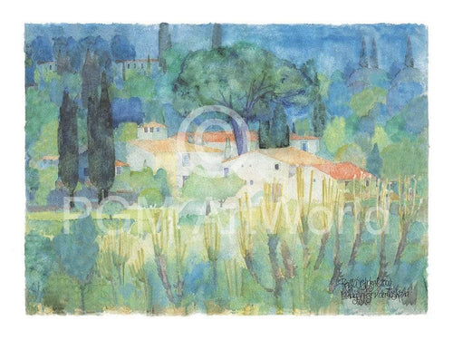 Ralf Westphal Mittagshitze in der Toscana affiche art 80x60cm | Yourdecoration.fr