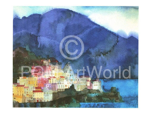 Ralf Westphal Amalfi, Golf von Salerno affiche art 40x30cm | Yourdecoration.fr