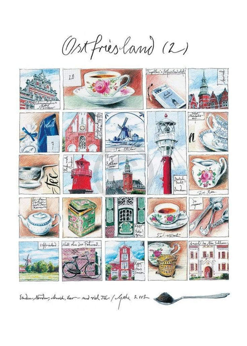 Sabine Gerke Ostfriesland affiche art 50x70cm | Yourdecoration.fr