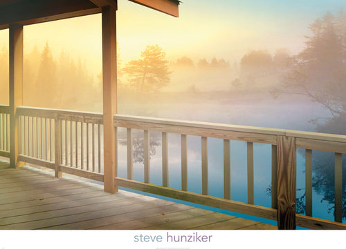 Steve Hunziker Lodge Deck affiche art 91x66cm | Yourdecoration.fr