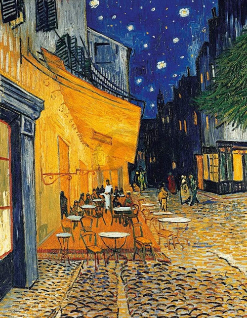 Vincent Van Gogh Café Terrasse am Abend affiche art 70x90cm | Yourdecoration.fr
