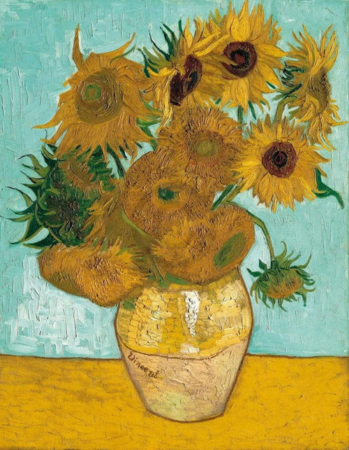 Vincent Van Gogh  Vase mit Sonnenblumen affiche art 70x90cm | Yourdecoration.fr