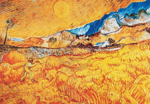 Vincent Van Gogh La mietitura affiche art 100x70cm | Yourdecoration.fr