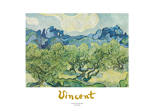 Vincent Van Gogh Landscapes with olive trees affiche art 70x50cm | Yourdecoration.fr