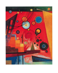 Wassily Kandinsky  Schweres Rot affiche art 40x50cm | Yourdecoration.fr