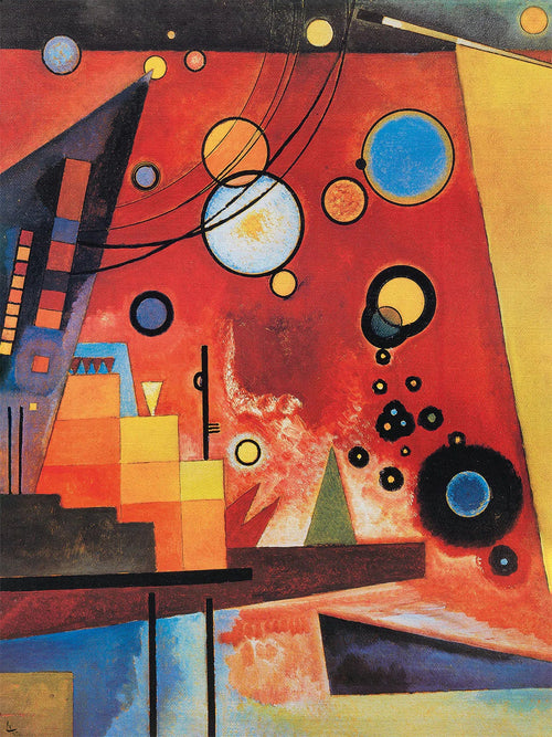 Wassily Kandinsky Schweres Rot affiche art 60x80cm | Yourdecoration.fr