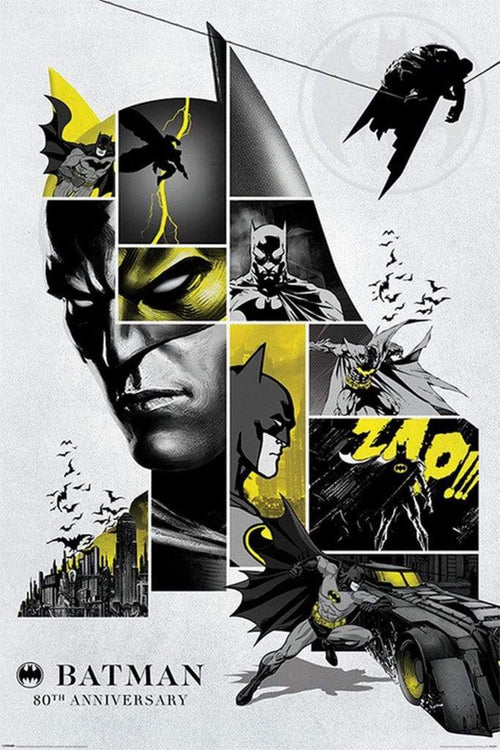 Pyramid Batman 80th Anniversary Affiche 61x91,5cm | Yourdecoration.fr