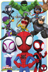 Pyramid Pp34950 Spidey And His Amazing Friends Goodies And Baddies Affiche 61X91-5cm | Yourdecoration.fr