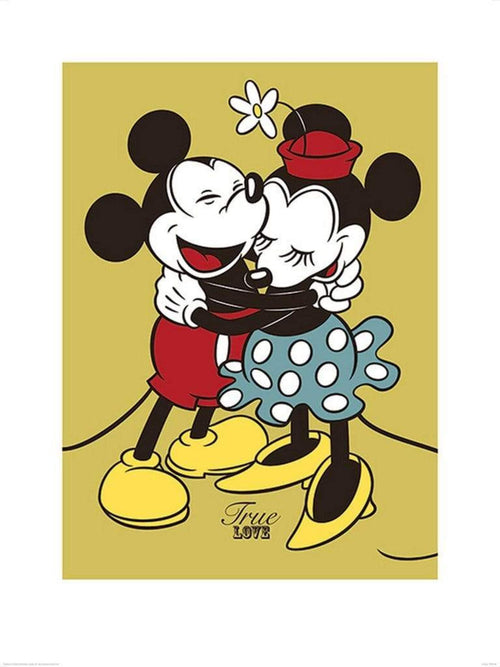 Pyramid Mickey and Minnie Mouse True Love affiche art 60x80cm | Yourdecoration.fr