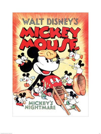 Pyramid Mickey Mouse Mickeys Nightmare affiche art 60x80cm | Yourdecoration.fr