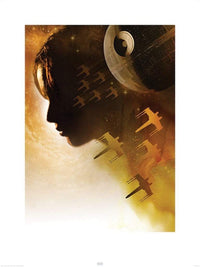 Pyramid Star Wars Rogue One Jyn Silhouette affiche art 60x80cm | Yourdecoration.fr