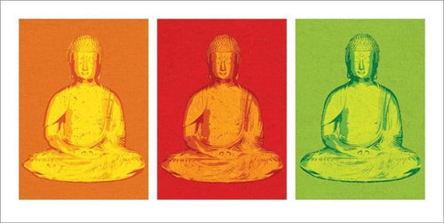 Pyramid Buddha Pop Art affiche art 50x100cm | Yourdecoration.fr